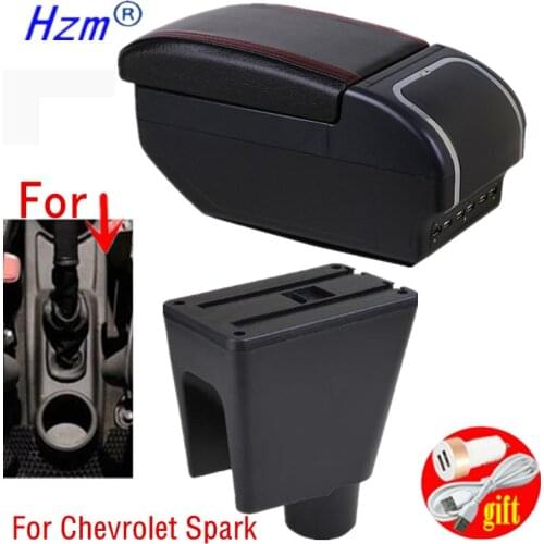 For Chevrolet Spark III Armrest box 2011 2012 Aveo T200 Car armrest box car accessories interior storage box