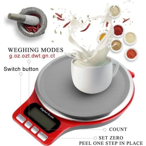 Mini Portable Digital Kitchen Scale Household Weight measruing Tools 3000g 0.1g Coffee Scale