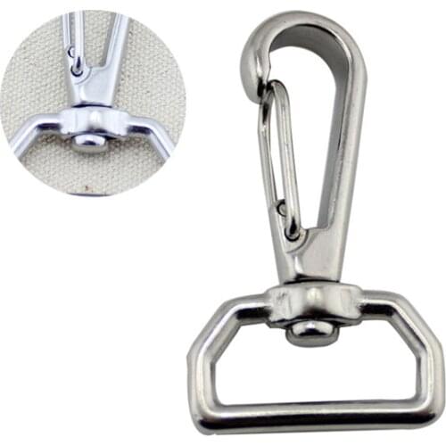 Stainless steel swivel snap hook for 25mm straps