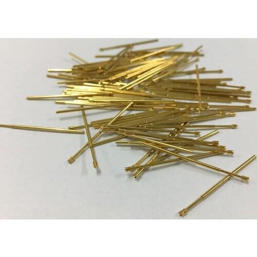 PAL75-Q2 Durable Brass Spring Test Probe Household Metal Spring Test Probe Sleeve Length 33.35mm Spring Test Probe 100 / PCS