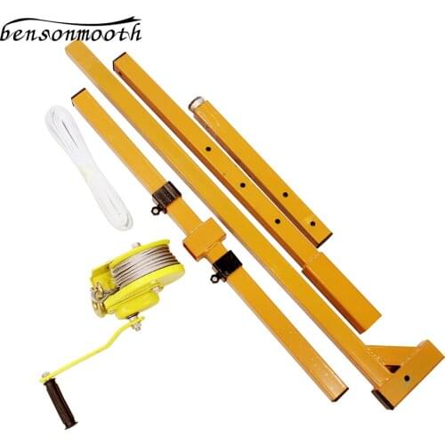 Manual Stainless steel, outside installation lifting tool, crane, folding, self-locking manual winch assembly air conditioner
