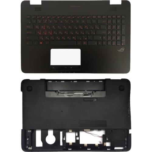 Russian backlit laptop keyboard for Asus GL551 GL551J GL551JK GL551JM GL551JW GL551JX GL551V Palmrest Upper/Bottom case cover