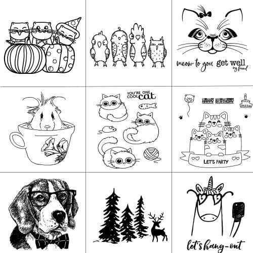 Cartoon Small Animals Series Clear Stamps/Seal For DIY Scrapbooking Card Making Album Decorative Silicone Stamp Craft