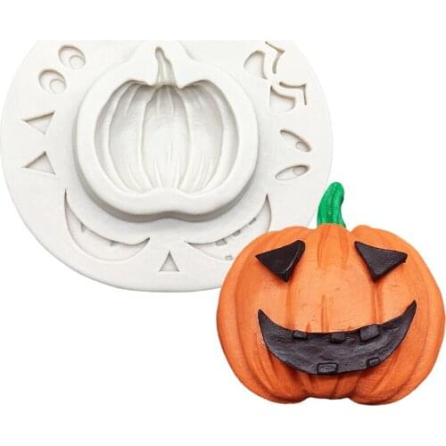 Halloween Jack-O'-Lantern Silicone Cake Baking Mold Sugarcraft Chocolate Cupcake Resin Tools Fondant Decorating Tools