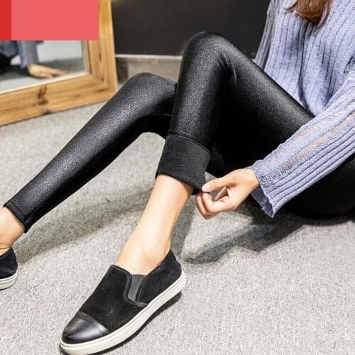 Warm Autumn And Winter Leggings High Elasticity And Good Quality Thick Velvet Pants Warm Leggings