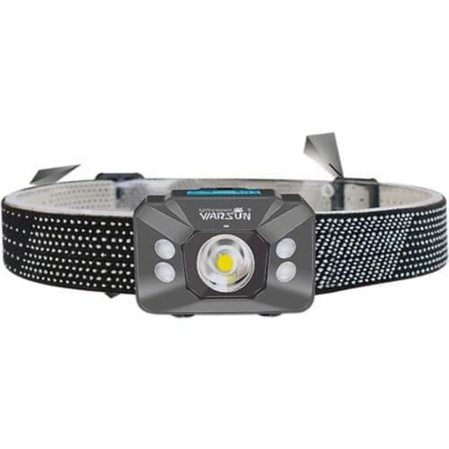 Waterproof super light night fishing light sensor with a small head-mounted headlight fishing dedicated led rechargeable w