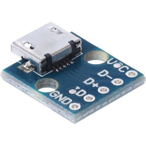 Female MICRO USB To DIP 5-Pin Pinboard 2.54mm Micro USB Type Hot Sell E56B