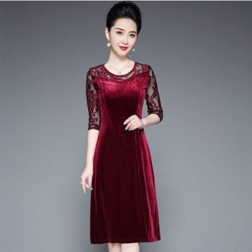 Spring New Lace Patchwork Diamonds Fashion Dress Plus Size 4XL Hollow Out Dresses Women Black Casual Vintage Party Dresses