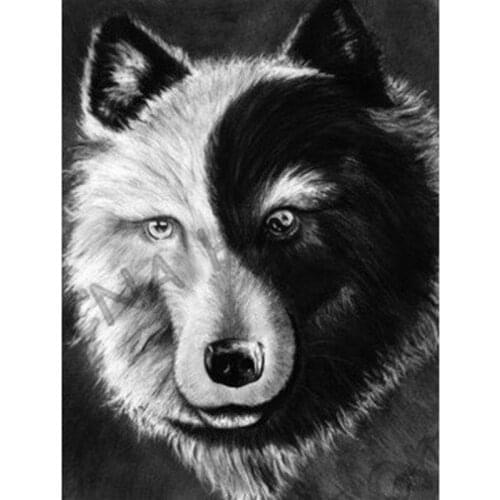 Animal Wolf Drill Resin Ribbon Mosaic Frog 5D Diy Embroidery Diamond Painting 3D Cross Stitch Kit room decorations