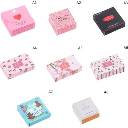 10pcs 925 Sterling silver Jewelry Cleaning Silver Polishing Cloth Soft Clean Wipe Wiping Cloth For Silver Gold Jewelry Tool