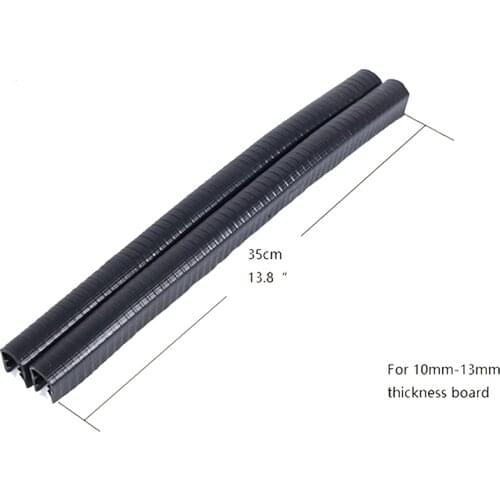 2 Pcs U Shape Skateboard Bumper Anti-Collision Strip For Longboard And Double Rocker