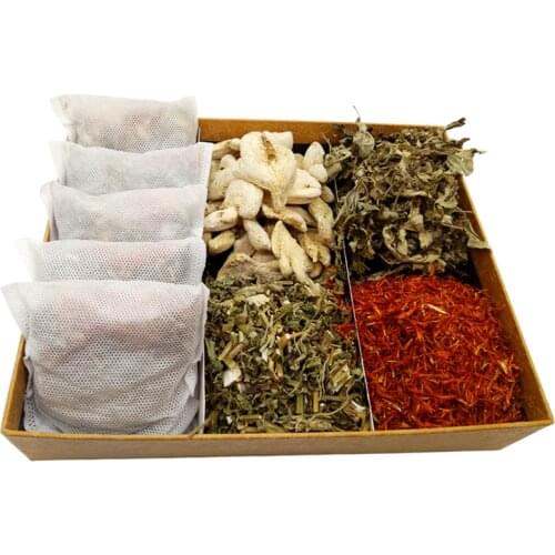 4in1 Foot SPA Bag Wormwood Ginger Saffron Motherwort Feet Soaking Bathing Herbal Detoxification Anti Edema Dysmenorrhea Insomnia