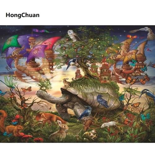 Cute turtle diamond painting cross stitch needlework home decoration mural 5D DIY square/round mosaic diamond embroidery gifts