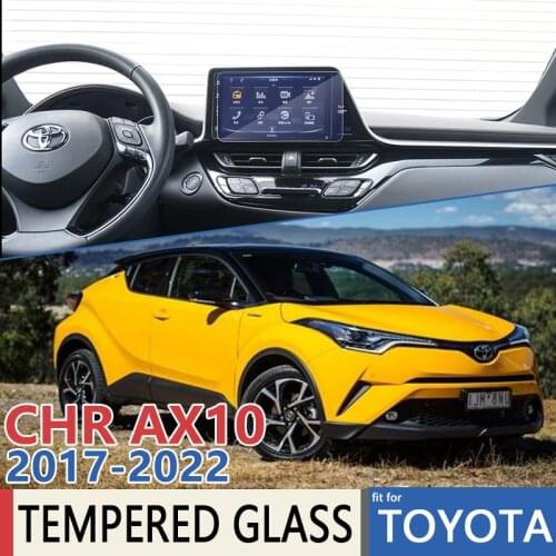 For Toyota CHR C-HR C HR 2017~2022 Car Navigation Instrument GPS Film Touch Full Screen Protector Tempered Glass Accessories