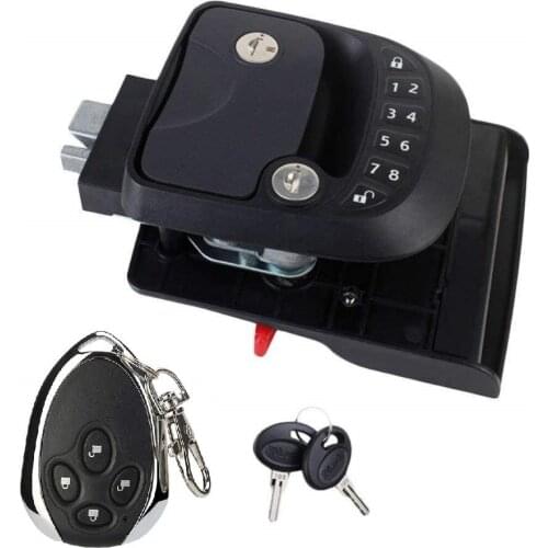 Keyless Entry Door RV Lock Handle Latch with Remote Controller and keypadFor Caravan Camper Trailer