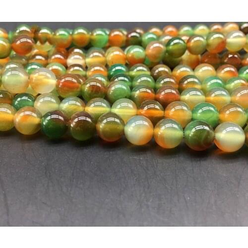 Natural Stone Beads Smooth Peacock Agat Round Loose Beads for Jewelry Making Size 4mm 6mm 8mm 10mm 12mm