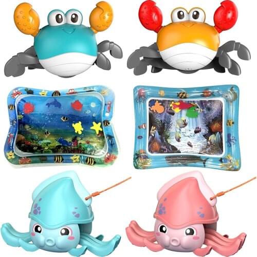 Baby Toys Bathing Cartoon Animal Whale Crab Swimming Pool Water Play Game Chain Clockwork Water Bath Toys For Children