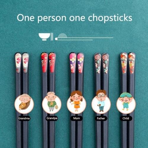 Household Cute Stainless Steel Chopsticks Sushi Tableware Vaisselle Cuisine Couverts De Table Cocina Food Kitchen Accessories