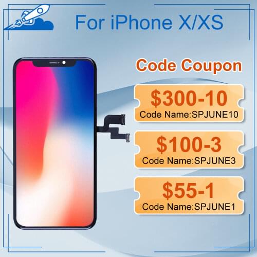 Elekworld Grade For iphone X OLED XS MAX XR TFT With 3D Touch Digitizer Assembly 11 Pro Max LCD Screen Replacement Display