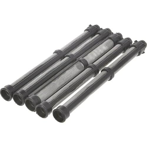 5Pcs Black 60 Mesh Airless Pump Filter For Airless Spray Replacement Tools