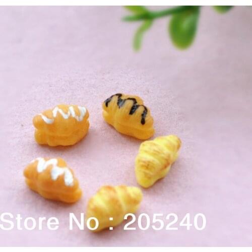 Hot Sale For DIY Phone Decoration 30pcs Small Size 8*13mm Kawaii Resin Cabochon Food