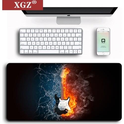 XGZ Guitar Mouse Pad Is Suitable for Desk Pad, Wrist Pad, Comfortable Non-slip Computer Game Player Accessory Pad Rubber Csgo