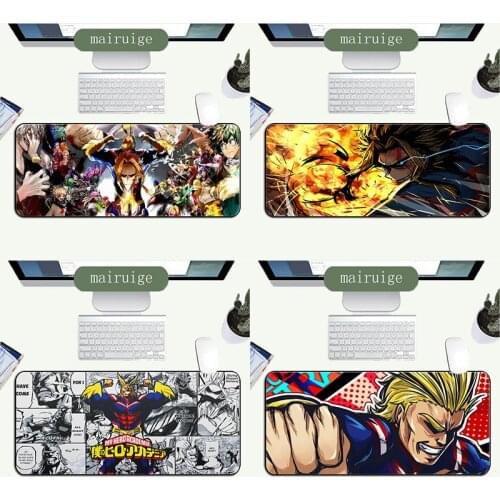 Mairuige mouse pad anime My Hero Academia almighty natural rubber gaming accessories mousepad bj alex PC keyboard mats desk mat