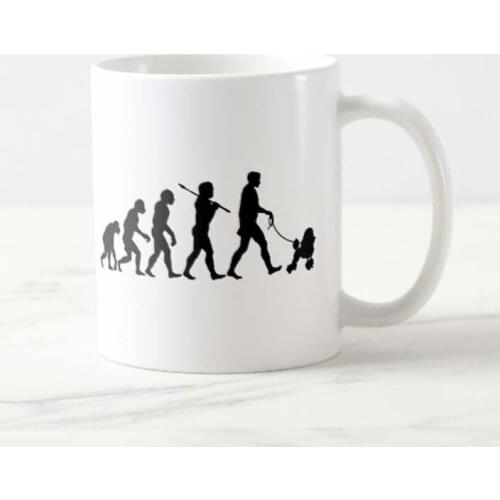 Dog Lover Mug Best Poodle Dad Ever Dog Puppy Supplies Gift Coffee Mug Tea Cup White