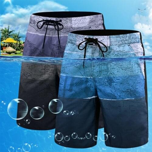 Quick-drying Mens Beachwear Plus Size Swimsuit Men 2021 Printing Bathing Suit Summer Beach Swim Pants Mens Swimwear Shorts L-5X