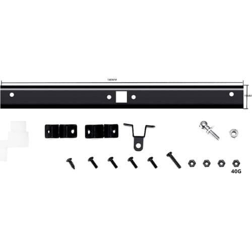 Metal Rear Bumper Anti-collision Protective Bar for WPL D12 RC Truck DIY Modification Upgrade Part