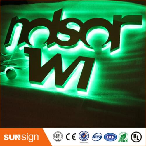 Wholesale outdoor advertising RGB led backlit letters