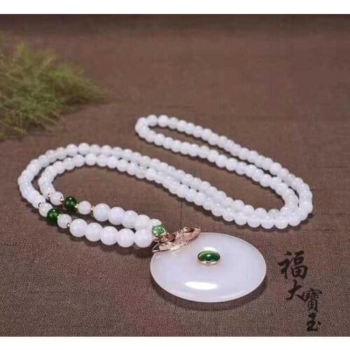 Natural Safety Hanging Yupei Xinjiang Baiyuping Brand Sweater Chain pendant