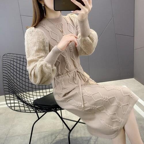 Room 194385, 8 rows on 3 】 make diamond twist belt dress lace sleeve [1035] 70