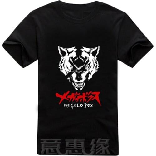 New Megalo Box T-shirt Fashion Anime JOE JNK DOG t-shirt Cotton Summer Short-sleeve loose Tees tops