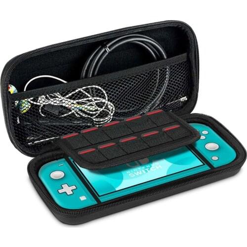 Solid Color Storage Bag Portable Carrying Case Bag for Nintendo Switch Lite Waterproof Shockproof Dustproof Game Carrying Pouch