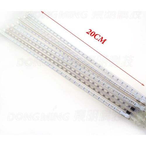 Wholesale 100set 8pcs/set 20cm LED Hollow Meteor Shower Lights Waterproof Decorative Lights Holiday led Christmas tree Light