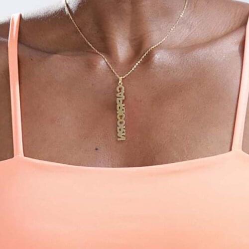 Zodiac Necklaces for Women Gold Silver Color Leo Libra Scorpio Virgo Couple Necklace Fashion Jewelry Accessories Friends Gift