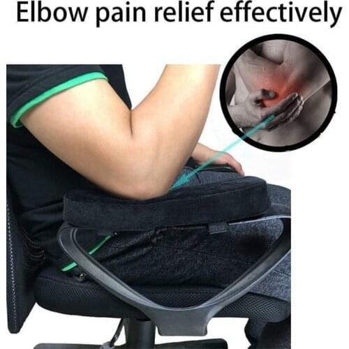 2Pcs Chair Armrest Pad Memory Foam Comfy Office Chair Arm Rest Cover for Elbows