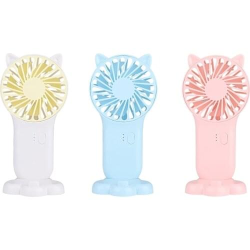 Handheld Fan Portable 800mah Rechargeable Fan 3 Speed Setting USB Charging For Home Office Travel And Outdoor