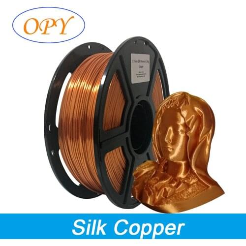 Silk Pla Filament Satin 1.75 Mm 3D Printing Material 1Kg 10M 100G Sample Gold Silver Copper Metal Gray Blue Green Color
