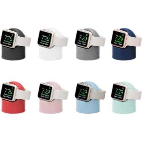 Charger Stand Mount Silicone Dock Holder for Apple Watch Series 4/3/2/1 44mm/42mm/40mm/38mm Charge Cable