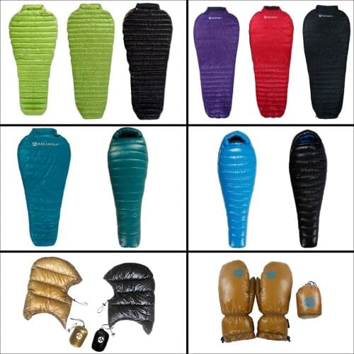 AEGISMAX Adult Mummy Stype Goose Down Sleeping Bag Outdoor Camping Tent Portable Can Be Spliced Lazy Bag Nylon Bag