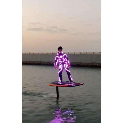 7 color LED Flying surfer Flying LED Performing Clothes LED diving suit surfing LED suit