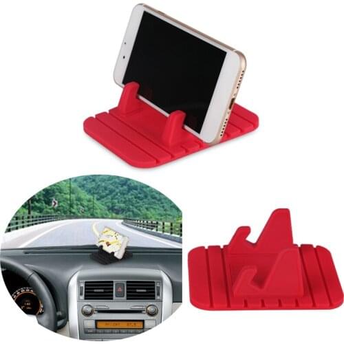 Universal Car Phone Holder Silicone Mobile Phone Holder Mount Stand Desk Bracket Support GPS For iPhone 7 6 Plus Samsung Xiaomi
