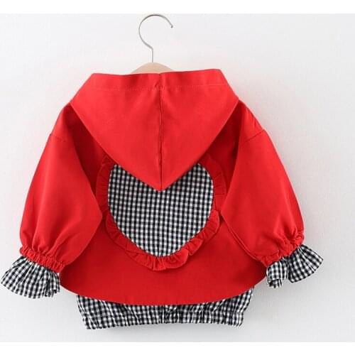 Girls Outerwear 2019 New Spring Style Children Love Long-Sleeve Clothing Coats Kids Sport Top Printed Jackets Baby Girl Clothes