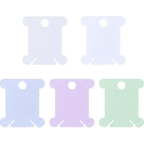 Embroidery Thread Holder Floss Craft Bobbin Cross Stitch Storage Holder Plastic Sewing Thread Board Card Thread Organizer Tools