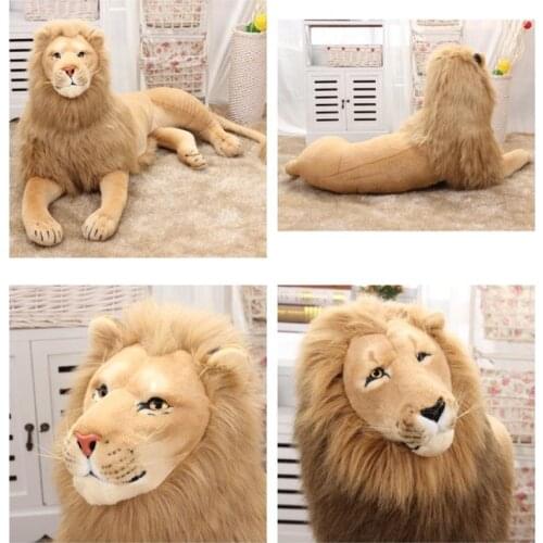 High Quality Lion Plush Toys Stuffed Doll Simulation Animal Kids Baby Toy Home Decoration Craft Christmas Birthday Gifts