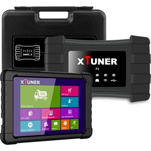 Xtuner T1 Obd2 Heavy Duty Truck Diagnostic Tool ABS Airbag DPF For Excavator Trucks Diesel Car Professional Automotive Scanner