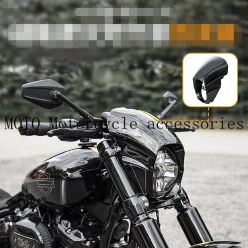 Gloss Black Headlight Fairing Cover For Harley Softail Breakout FXBR FXBRS 2018 2019 2020