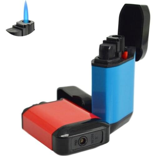 Torch Lighter Windproof Cigar Lighters Refillable Butane Gas Jet Lighter Mens Gadgets